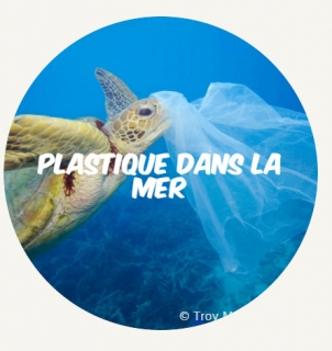 Plastique dans la mer ROUND